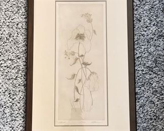"Lush," signed Barnum. Lithograph 46/100. Measures Approximately 12" W x 30" H. Photo 1 of 5.