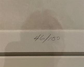 "Lush," signed Barnum. Lithograph 46/100. Measures Approximately 12" W x 30" H. Photo 5 of 5.