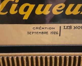 1926 Brasserie Lengrand Framed French Advertising Poster. Paul Nefri "PHI." Measures 29" x 41". Photo 2 of 3.