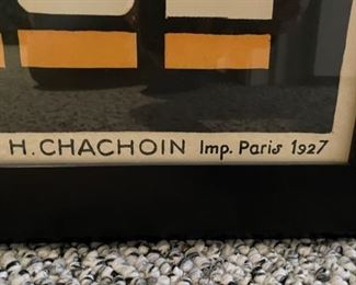 1927 French Advertising Poster Frederique Dance Hall by Henri Avelot. Measures 46.5" x 31". Photo 2 of 4.