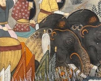 Vintage Asian Silkscreen. Measures Approximately 32" x 48". Photo 3 of 3.