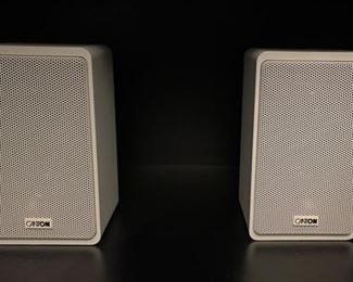 Pair of Canton Plus S White Speakers. Photo 1 of 2.