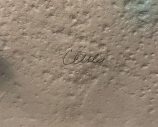 Original Paper Art "Clues" Signed By Artist. Measures 46" x 32". Photo 3 of 3.