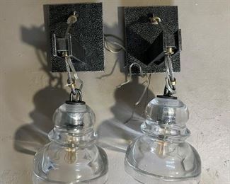 Pair of Luminaire Hanging Sconces.