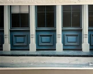 Framed Architectural Photo. Measures 40" x 30."