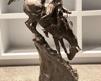 LARGE Remington-Style Bronze, Mountain Man.