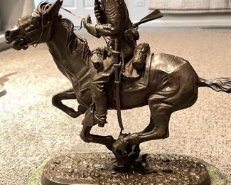 LARGE Remington-Style Bronze, Trooper of The Plains.
