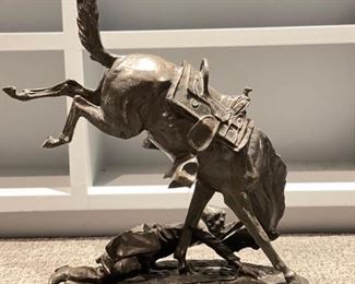 LARGE Remington-Style Bronze, Wicked Pony.