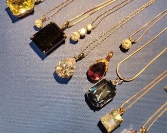 Sterling Silver and 14K Gold Chain Necklaces 