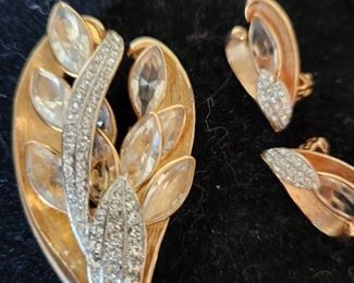 A wonderful Matching Set  of Pins and Earrings