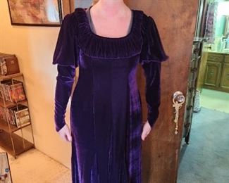 Miss Bloom in a Velvet Dress