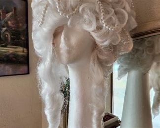 Of course costumes too...here is Marie Antoinette's Wig.