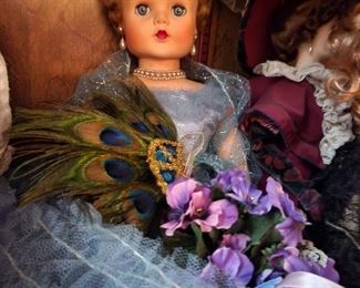 This is a Vintage doll with her original dress. 