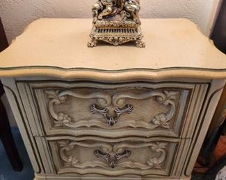 French Provincial Rococo Two Side Chests 