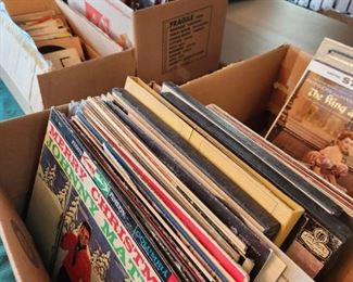 Several Boxes of Vinyl Records 