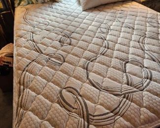 Queen Mattress in excellent condition. Queen Brass Bed. 
