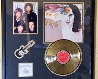 The Doors Gold Record  Display Weird Scenes Inside The Gold Mine	Frame: 30.5 x 30.25 in	HxWxD