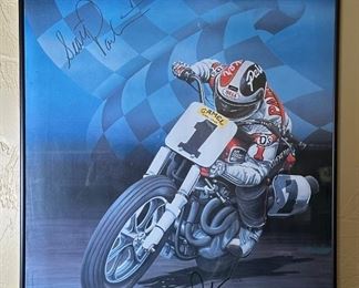 Signed Scott Parker Print  Harry Miller	Frame: 22 x 18in	
