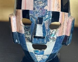 Tessellated Stone Aztec Mask	8 x 6 x 3in	HxWxD
