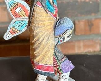 Vintage Hopi Butterfly Kachina Charles AMI Native American Carved Wood	9 inches high	

