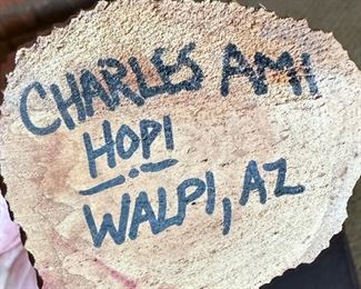 Vintage Hopi Butterfly Kachina Charles AMI Native American Carved Wood	9 inches high	
