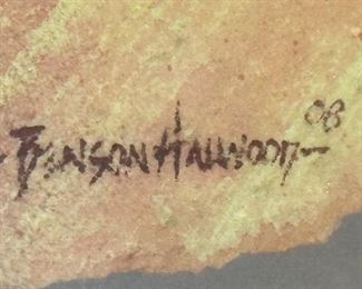 Benson Halwood Navajo Mixed Media Art Original	Frame: 27 x 21in	

