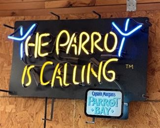 Captain Morgan Parrot Bay The Parrot Is calling Neon Sign	19x27x6in	HxWxD
