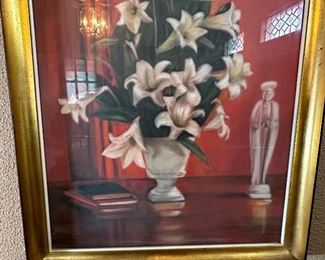 Framed Litho Floral Print	Frame: 28 x 22in	
