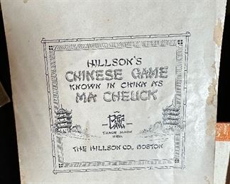 Antique Mah Jong Set Mahjong The Ancient Game of China	3 x 8 x 5.5in	HxWxD
