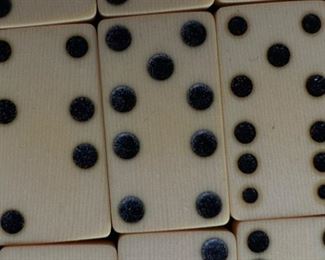 Antique Dominoes Set	Box 8.5 inches long.	
