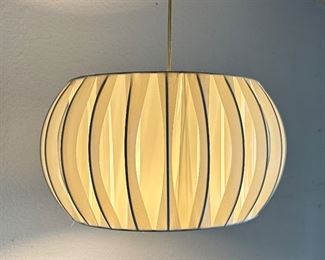 MCM Style Hanging Lamp	8in H x 12in Diameter