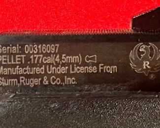 Umarex Ruger Blackhawk .177 Caliber Pellet Gun Air Rifle	Length: 44.5in	
