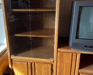 Oak AV Cabinet	58 x 54 x 16.5in	HxWxD
