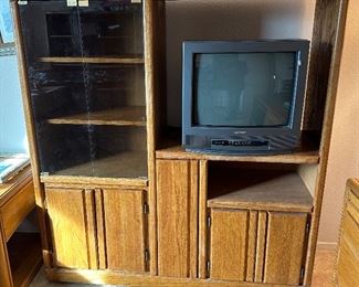 Oak AV Cabinet	58 x 54 x 16.5in	HxWxD
