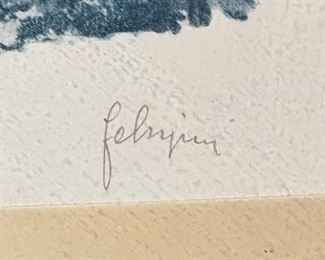 Josef Felsinger Print #1	15.5 x 12.5in	
