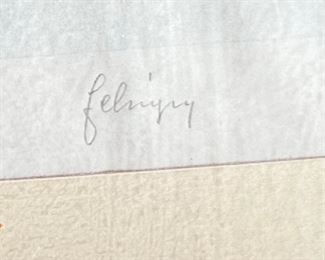 Josef Felsinger Print #3	15.5 x 12.5ni	

