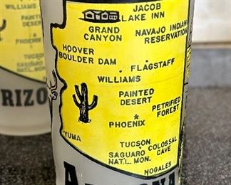 6pc Hazel Atlas Arizona Souvenir Glasses Vintage	5in H x 2.5 in diameter	

