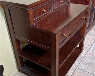 Dark Wood Desk/Cab	32 x 27.5 x 19.5in	HxWxD
