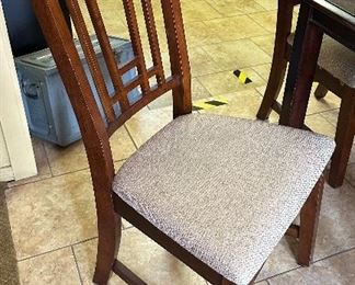 Dark Wood Dining Table with 4 chairs	Table: 30 x 36 x 30–50	HxWxD

