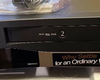 GoVideo DDV9550 Dual Deck 4-Head Hi-Fi VCR BNI	Box: 8.5 x 18 x 25in	HxWxD
