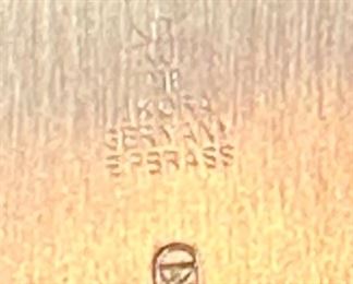 3pc Vintage Ikora Silver Plate on Brass et Germany S		
