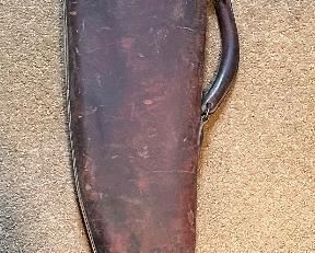 Antique Leather Leg of Mutton Case	33.5in long	
