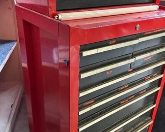 Vintage Sears Craftsman Tool Chest 2-chest	58.5 x 26.75 x 18.	HxWxD
