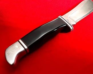 RARE VINTAGE OLD BUCK 103 SKINNER KNIFE & SHEATH	Total knife length 8.25 inches blade length 4 inches	
