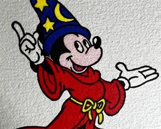 DISNEY SOWA AND REISER ETCHING SORCERER MICKEY LIMITED EDITION"	Total paper dimensions 7.5 inches x 7.5 inches	
