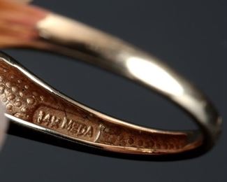 14k Gold Chrome Diopside Cross Ring Sz: 10	Size: 7.75<BR>Centerpiece: 12x12mm	
