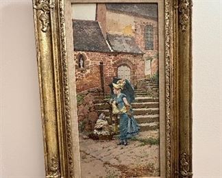  "The Flower Seller"  by Eduard Toudouze (1848 - 1907) Purchase price was  $10,000  We are taking bids and will tell you if you are winner on Sunday the 5th.