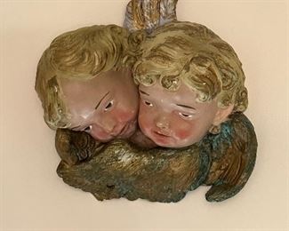 Baroque Italian Cherub Angels Plaster from Church