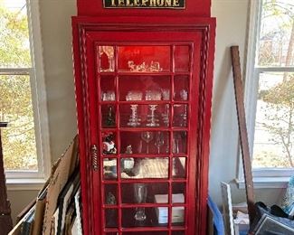 Toscana Company Telephone Booth Display Cabinet