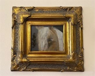 Horse with Thick Frame - Oil Paint